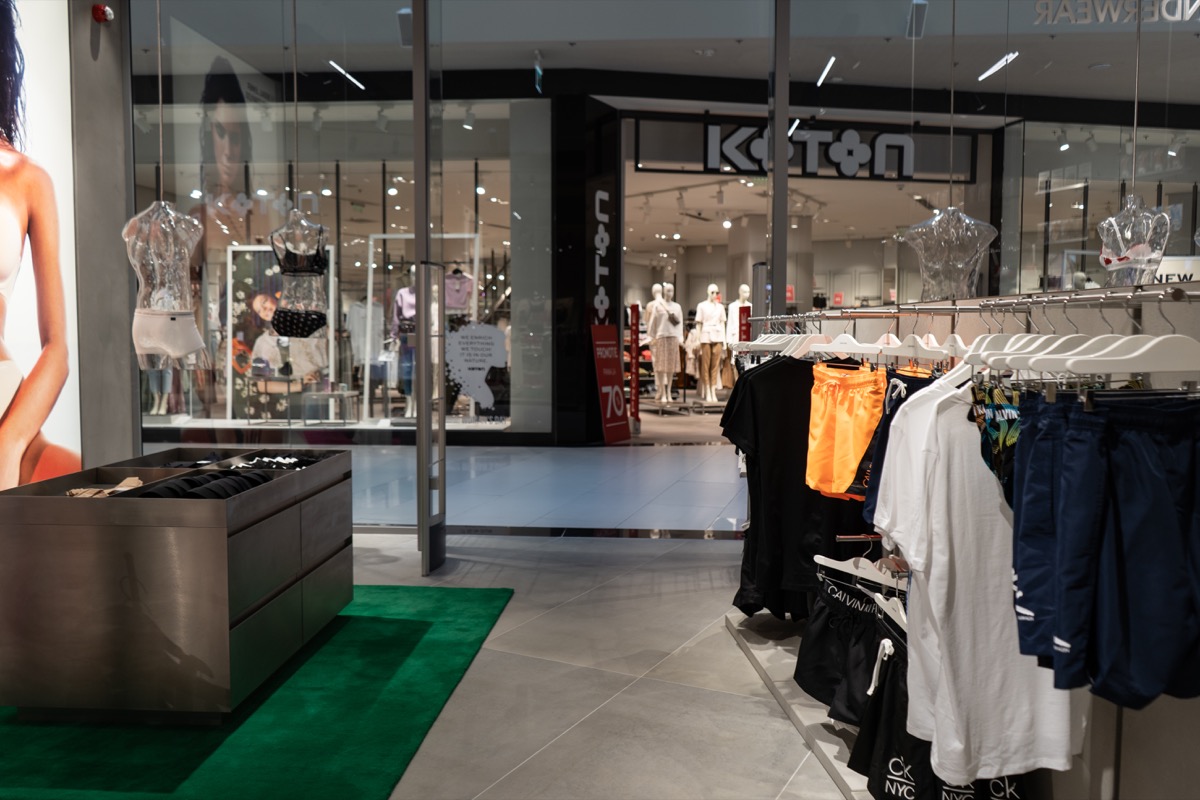 Construction of 'Calvin Klein Underwear' commercial store in Bucharest -  B&K Techniki